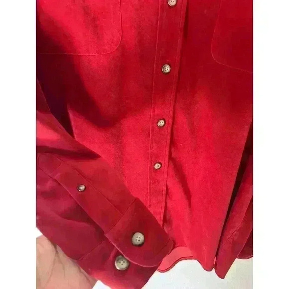 Vintage St Johns Bay Mens 70s 80s Chamois Cloth Flannel Thick Heavy Shirt large - Picture 6 of 9